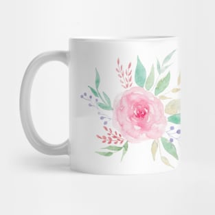 Watercolor rose Mug